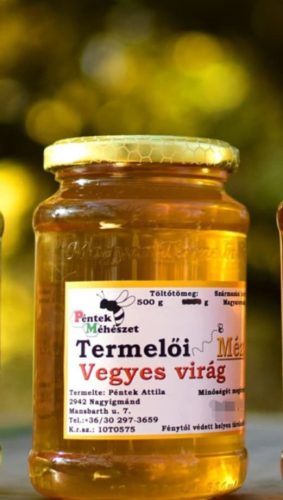 Termelői vegyes virágméz 500g 